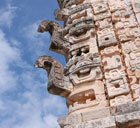 Stone carving of the God Chaak, Uxmal
