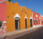 Colorful street in Merida, Yucatan